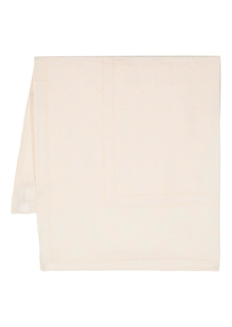 Tommy Hilfiger monogram-print cotton scarf