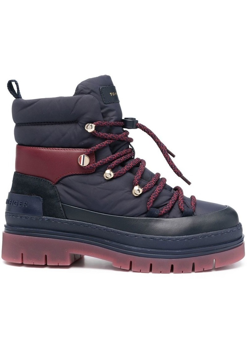 Tommy Hilfiger padded lace-up ankle boots