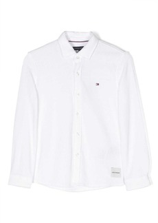 Tommy Hilfiger piqué-weave cotton shirt