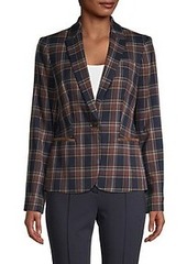Tommy Hilfiger Plaid Button-Front Sportcoat