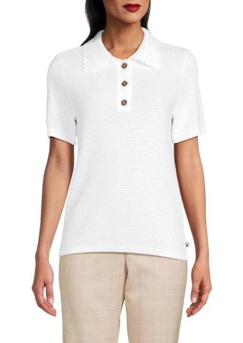 Tommy Hilfiger Scalloped Knit Polo