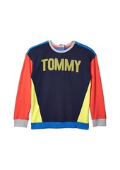 Tommy Hilfiger Seated Fit Color-Block Crewneck (Little Kids/Big Kids)