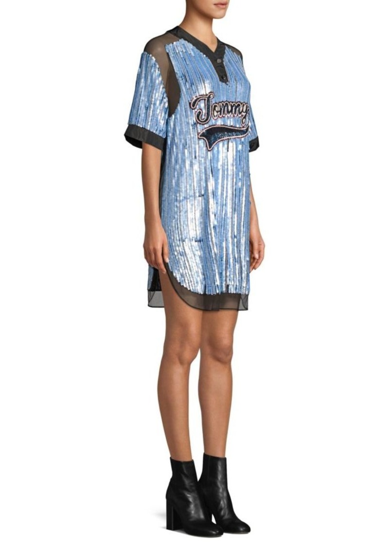 sequin baseball jersey