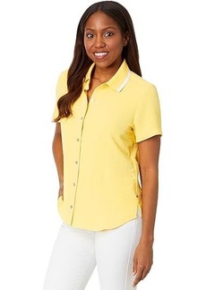 Tommy Hilfiger Short Sleeve Button Up Blouse