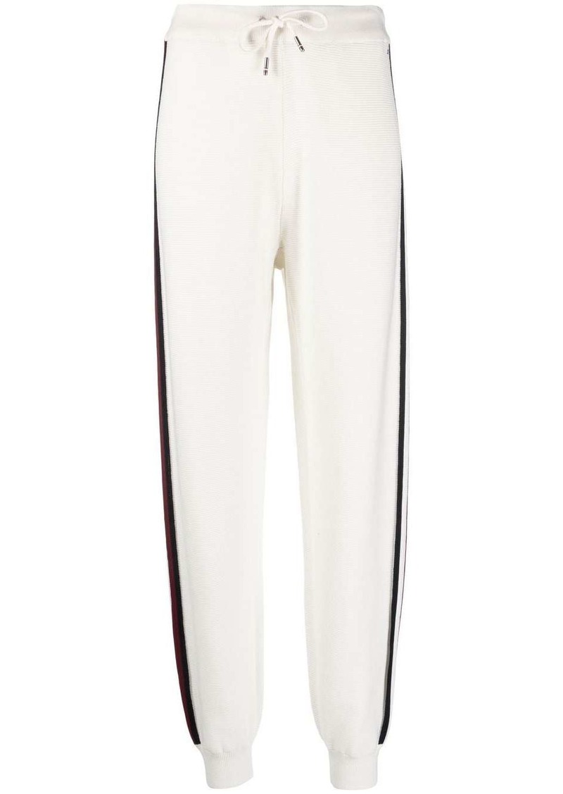 Tommy Hilfiger side-stripe cotton track pants