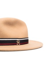 Tommy Hilfiger Signature Tape Monogram wool fedora hat