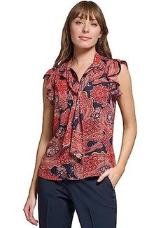 Tommy Hilfiger Sleeveless Blouse with Tie