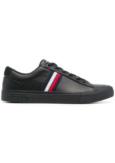 Tommy Hilfiger stripe-detail lace-up trainers