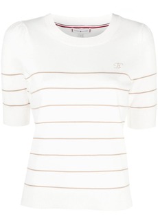 Tommy Hilfiger stripe-print knitted top