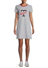 Tommy Hilfiger Striped Cotton-Blend T-Shirt Dress