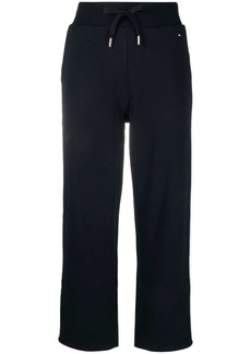 Tommy Hilfiger striped-trim terry track pants