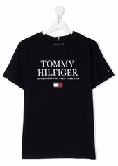 Tommy Hilfiger TEEN logo-print short-sleeved T-shirt