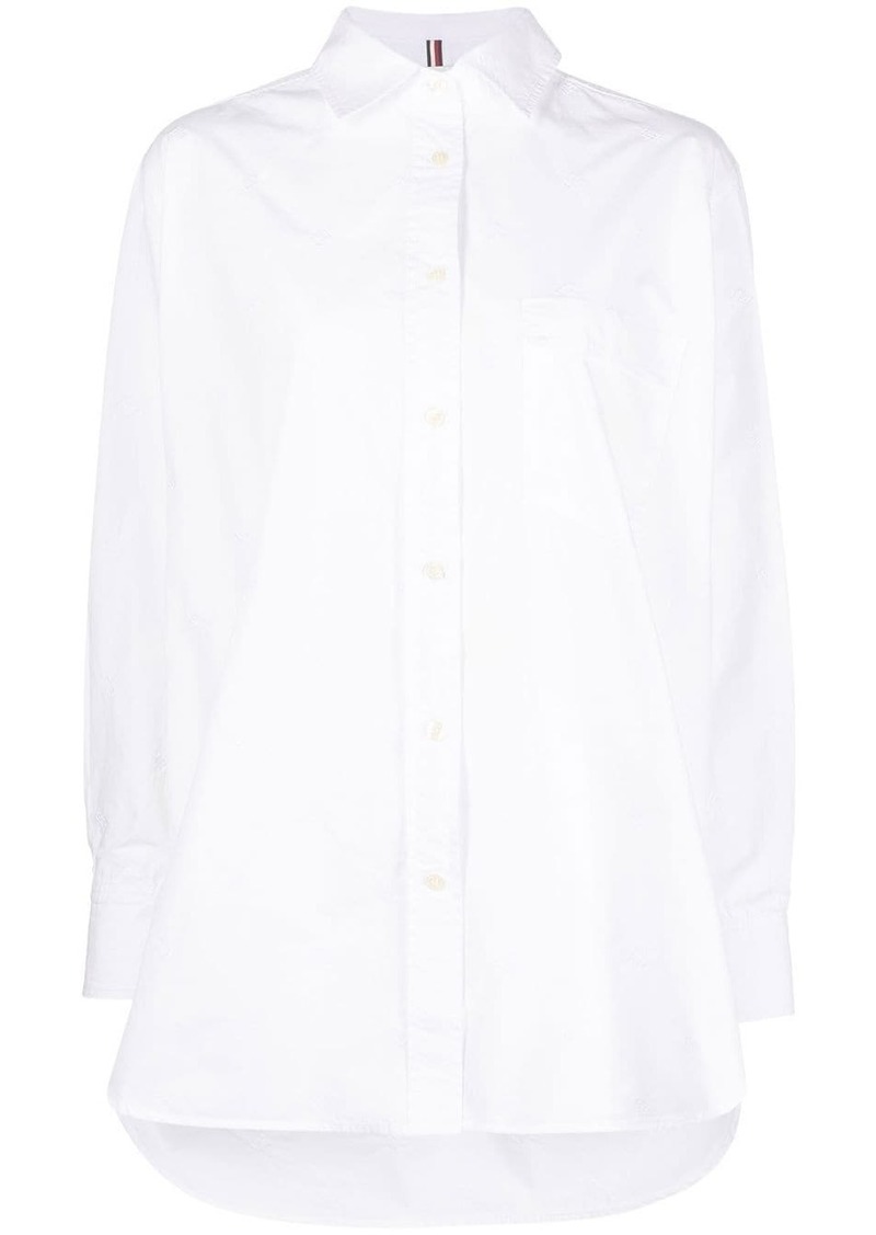 Tommy Hilfiger TH monogram-embroidered shirt