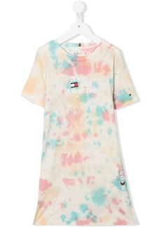 Tommy Hilfiger tie dye-print T-shirt dress