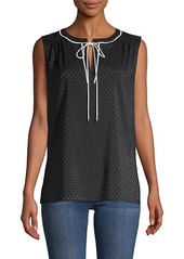 Tommy Hilfiger Tie-Front Sleeveless Top