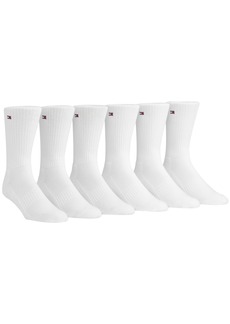 Tommy Hilfiger 6-Pack Cushion Sole Sports Crew Socks - White