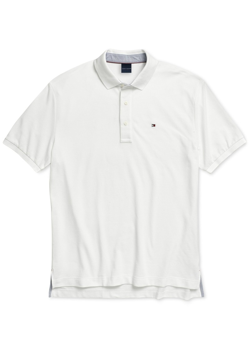 Tommy Hilfiger Adaptive Men's Classic-Fit Ivy Polo Shirt with Magnetic Closure - Bright White