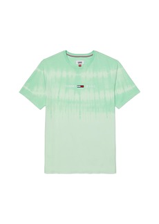 Tommy Hilfiger Adaptive Tommy Hilfiger Men's Adaptive Signature Tie Dye T-Shirt with Wide Neck Opening  SM
