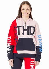 Tommy Hilfiger Adaptive Women's Hoodie Sweatshirt with Extended Zipper Pull  S
