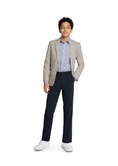 Tommy Hilfiger Big Boys Modern-Fit Stretch Oxford Sport Coat - Khaki