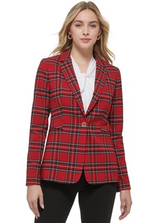 Tommy Hilfiger Blazer Jackets Single-Button Closure Business Casual Outfits for Women