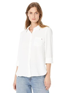 Tommy Hilfiger Button-Down Shirts for Women Casual Tops  M