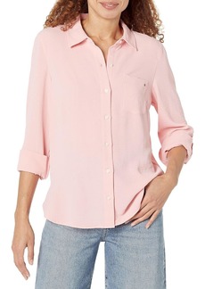 Tommy Hilfiger Button-Down Shirts for Women Casual Tops  L