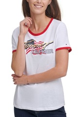 Tommy Hilfiger Cotton Short-Sleeve Graphic Logo T-Shirt