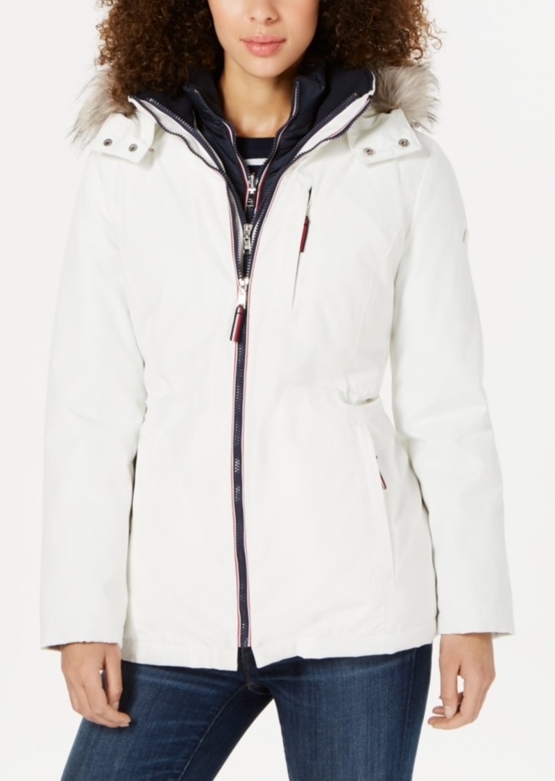 tommy jeans faux fur hooded parka