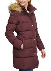 Tommy Hilfiger Faux-Fur-Trim Hooded Puffer Coat, Created for Macy's