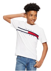 Tommy Hilfiger Toddler and Little Boy Tommy New Signature Tee - White