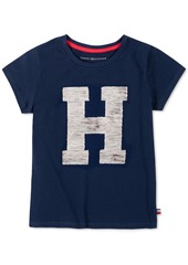 Tommy Hilfiger Little Girls Flip Sequin H Logo T-Shirt