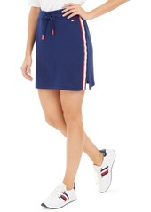 Tommy Hilfiger Sport Logo Side-Stripe Skirt