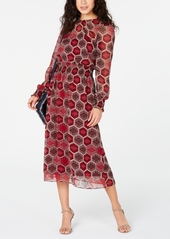 Tommy Hilfiger Long-Sleeve Honeycomb Dress, Created for Macy's