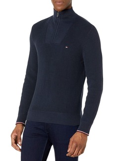 Tommy Hilfiger Men's 1/4 Zip Pull-Over Sweater