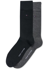 Tommy Hilfiger Men's 2-Pk. Solid Dress Socks - Navy Asst