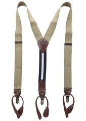 Tommy Hilfiger Button On and Clip On Convertible Y Back Men's Suspenders