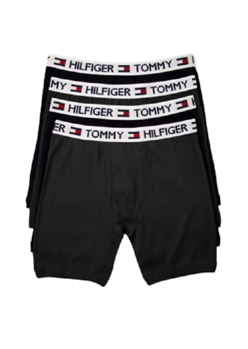 Tommy Hilfiger Men's 4 Pack Boxer Brief Black