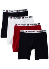 Tommy Hilfiger Men's 4 Pack Boxer Brief Red/Navy/White