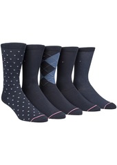 Tommy Hilfiger Men's 5-Pk. Printed Crew Socks