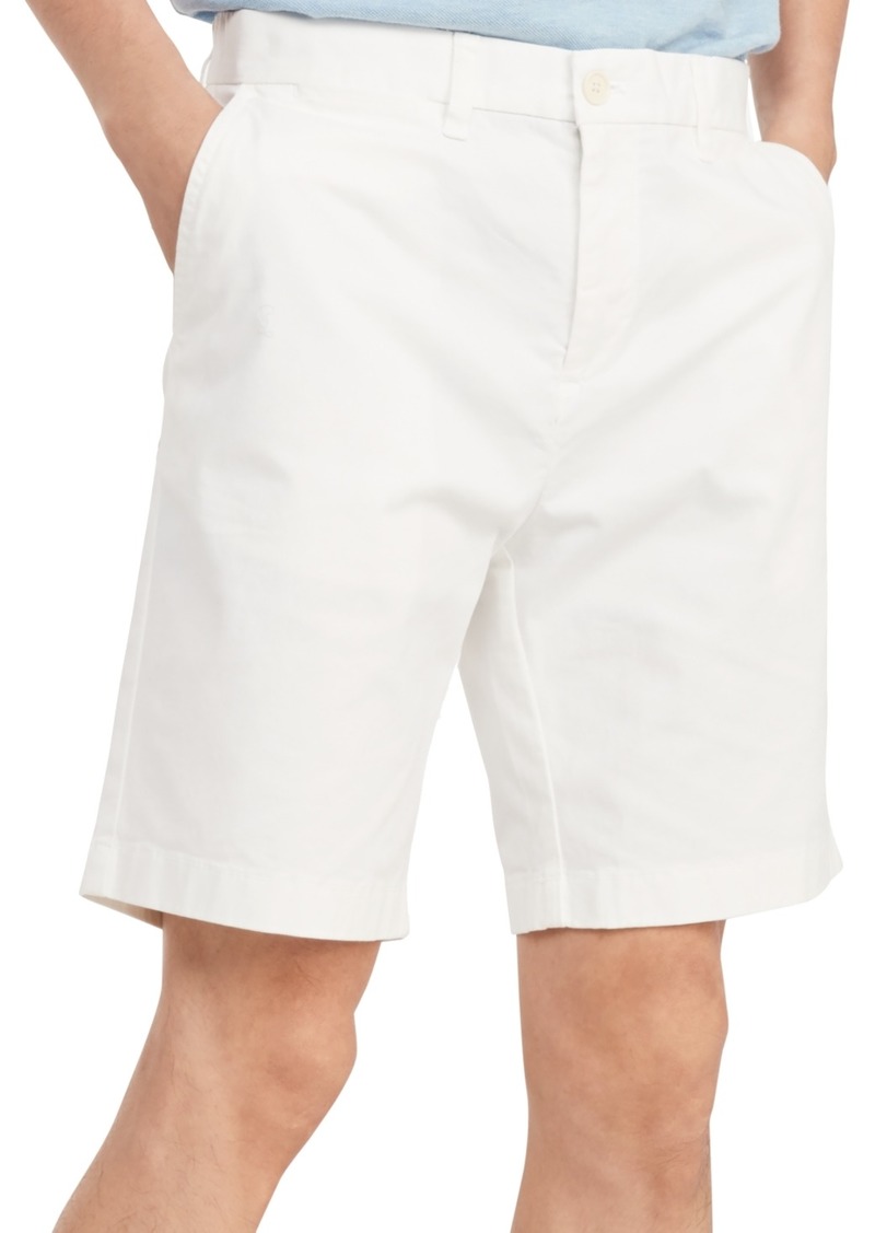 "Tommy Hilfiger Men's Th Flex Stretch 9"" Flat-Front Shorts - Classic White"