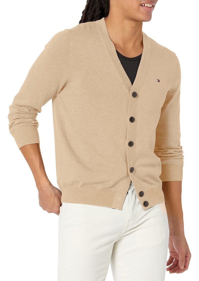 Tommy Hilfiger Men's Adaptive Cardigan Sweater with Magnetic Buttons  M