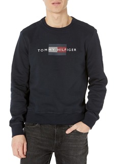 Tommy Hilfiger Men's Adaptive Flag Sweatshirt with Magnetic Closure