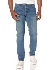 Tommy Hilfiger Men's Adaptive Jeans Straight Adjustable Waist Magnet Buttons Medium WASH