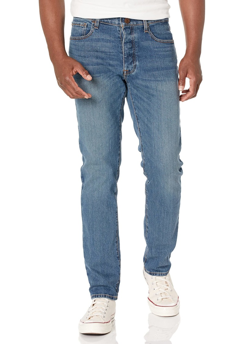 Tommy Hilfiger Men's Adaptive Jeans Straight Adjustable Waist Magnet Buttons Medium WASH