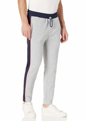 Tommy Hilfiger Men's Adaptive Jogger Pants with One Handed Drawstring Grey Heather b