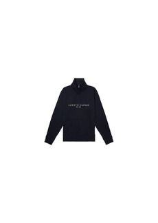 Tommy Hilfiger Men's Adaptive Logo Mockneck Sweatshirt with Extended Pull
