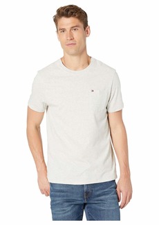 Tommy Hilfiger Men's Adaptive Pocket T Shirt with Magnetic-Buttons at Shoulders