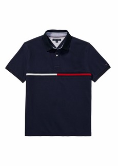 Tommy Hilfiger Men's Adaptive Polo Shirt with Magnetic Buttons Custom Fit