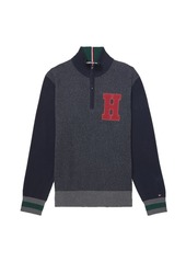 Tommy Hilfiger Men's Adaptive Quarter Zip H Sweater with Zipper Closure